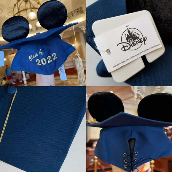 ❗Disney Navy Mickey Mouse Ear Graduation Tassel Cap❗ - Picture 1 of 4